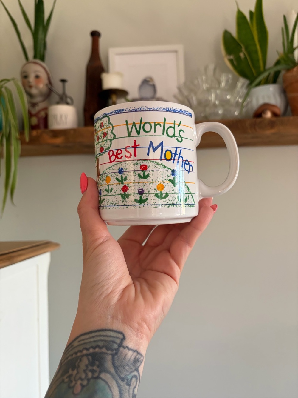 Vintage "World's Best Mother" Ceramic Mug